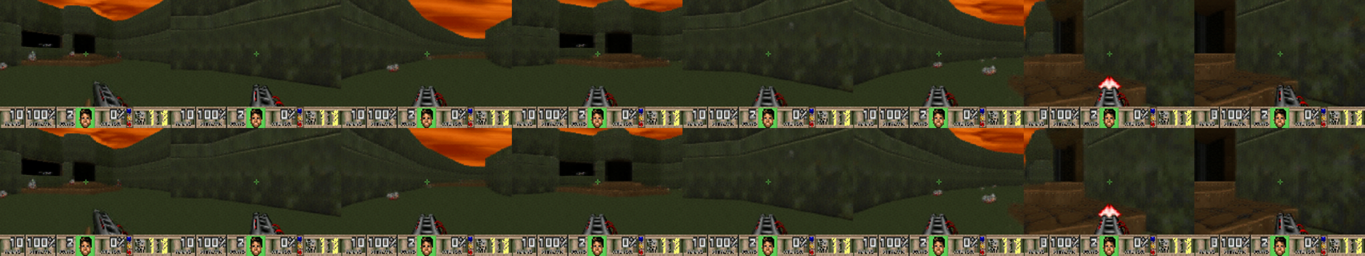 a full 360 spin, top memory off, bottom on